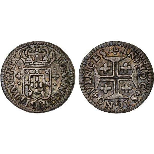 PORTUGAL: John V, 1706-1750, AR 60 reis, ND, VF