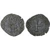 Image 1 : SPAIN: NAVARRE: Juan & Catalina, 1484-1516, AE cornado (0.78g), Choice VF