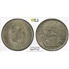 Image 1 : SPAIN: Francisco Franco, 1936-1975, 25 pesetas, 1957-BA, PCGS MS64