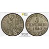 Image 1 : SWITZERLAND: GENEVA: Canton, BI 5 centimes, 1840, PCGS MS65