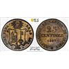 Image 1 : SWITZERLAND: GENEVA: Canton, BI 25 centimes, 1847, PCGS MS64