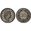 Image 1 : SWITZERLAND: Confederation, 20 rappen, Bern, 1898-B, Unc