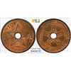 Image 1 : CONGO FREE STATE: Leopold II, 1885-1909, AE 10 centimes, 1894, PCGS MS64 RB