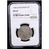 Image 2 : SOUTHERN RHODESIA: George VI, 1936-1952, AR 2 shillings, 1944, NGC MS63