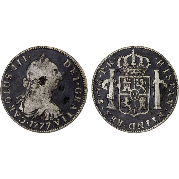 BOLIVIA: Carlos IV, 1788-1808, AR 4 reales, Potosí 1777-PTS, F-VF