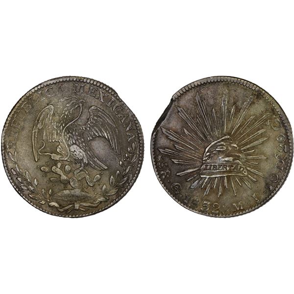 MEXICO: Republic, AR 8 reales (26.72g), 1832-Go, XF