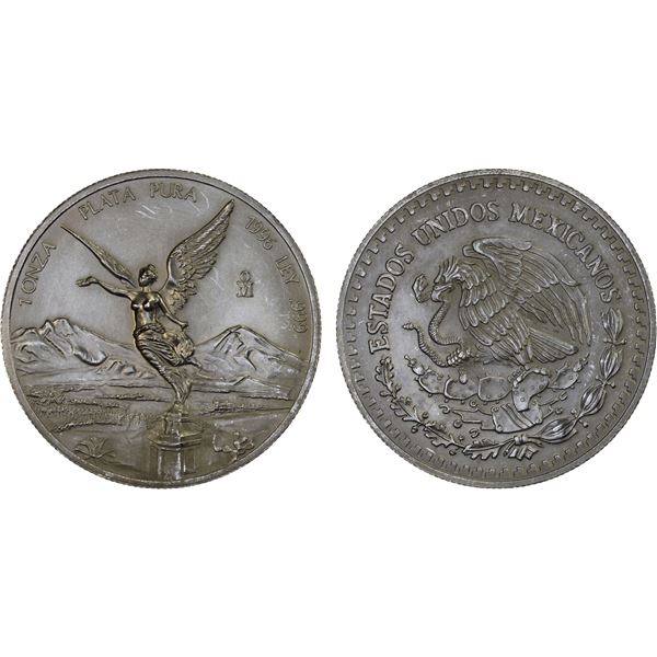 MEXICO: Estados Unidos, AR onza, 1996-Mo, UNC