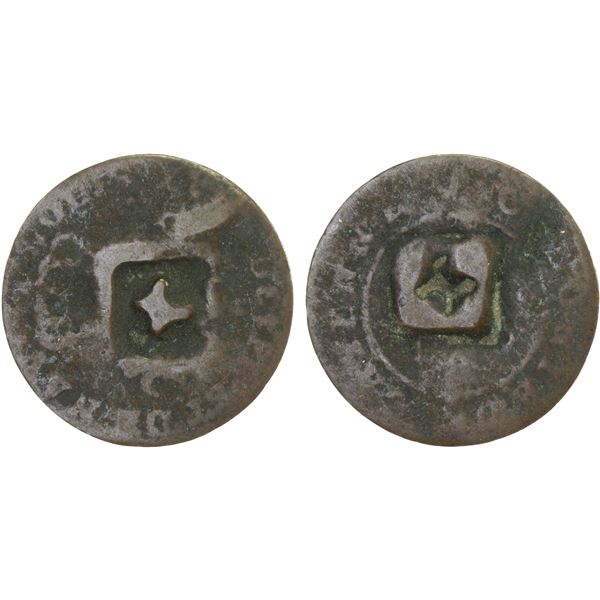 TORTOLA: AE black dogg (1½ pence), ND (1792-1811), VG