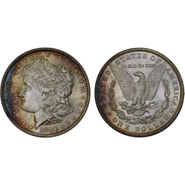 UNITED STATES: AR dollar (26.73g), 1886, Unc