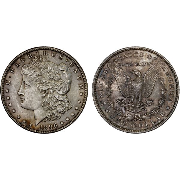 UNITED STATES: AR dollar, 1896, AU