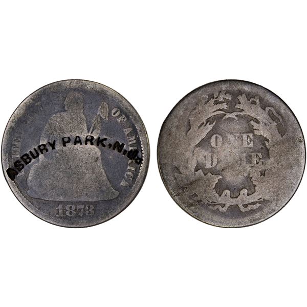 UNITED STATES: AR 10 cents, Fine