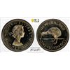 Image 1 : NEW ZEALAND: Elizabeth II, 1952-2022, 1 florin, 1965, PCGS Specimen 66