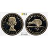 Image 1 : NEW ZEALAND: Elizabeth II, 1952-2022, 1 florin, 1965, PCGS Specimen 65