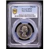 Image 2 : NEW ZEALAND: Elizabeth II, 1952-2022, 1 florin, 1965, PCGS Specimen 65