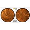 Image 1 : CEYLON: George V, 1910-1936, AE cent, 1929, PCGS MS63 RD