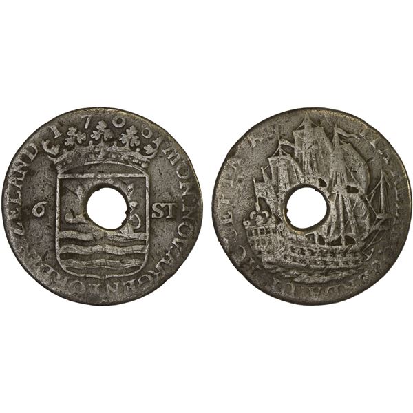 INDONESIA: Bali, AR cash (3.53g), ca. 18th-19th century, F-VF