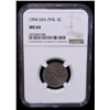 Image 2 : PHILIPPINES: U. S. Territory, 5 centavos, 1904, NGC MS64