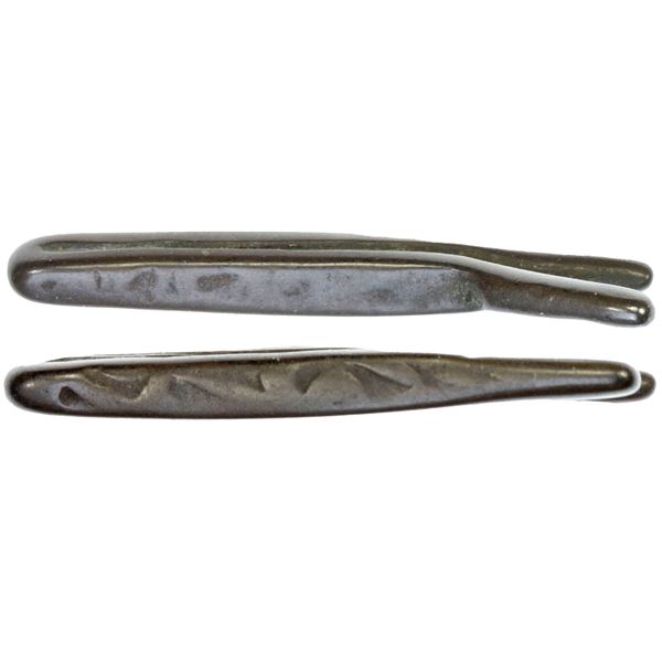 SAUDI ARABIA: Ottoman Era, BI tawilah (larin) (3.01g), ca. 18th century, VG