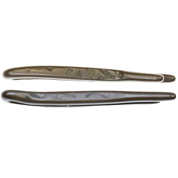 SAUDI ARABIA: Ottoman Era, BI tawilah (larin) (2.82g), ca. 18th century, VG