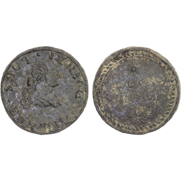 THAILAND: PROVINCES: Chaiya, tin token (20.57g), Choice VF