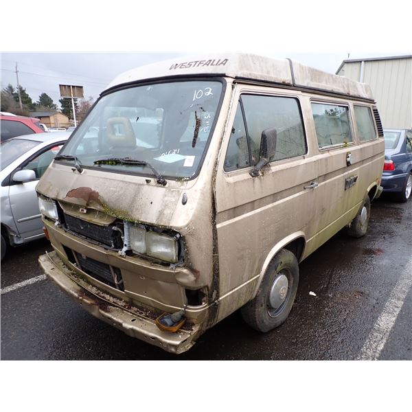 1986 Volkswagen Westfalia