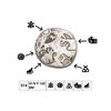 Image 1 : India, Magadha Janapada, Ashoka the Great (c.268–232 BC), Silver Karshapana – Scar