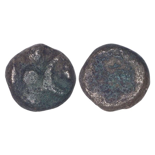 India, Magadha Janapada, Nanda Dynasty (c.345–321 BC), Silver Ardha Masaka – Extre