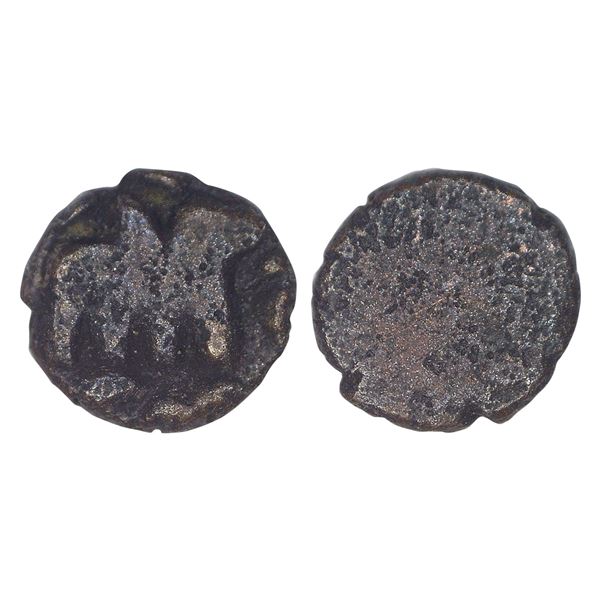 India, Magadha Janapada, Nanda Dynasty (c.345–321 BC), Silver Ardha Masaka – Extre