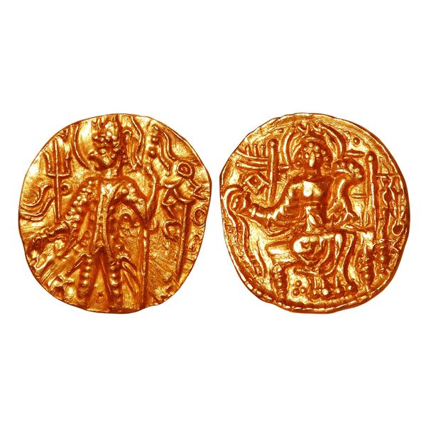 India, Kushan Empire, Vasudeva II (c.290–310 CE), Gold Dinar – Very Scarce