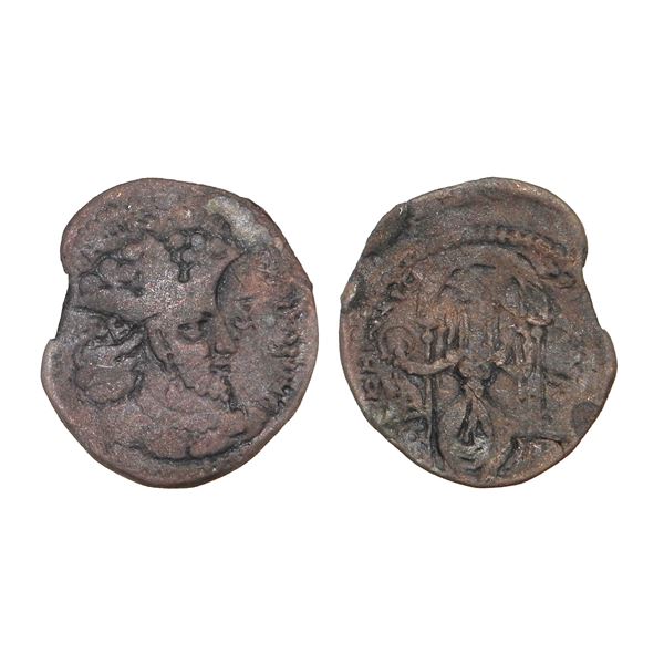 India, Kushano-Sasanian Kingdom, Ardashir I (c.224–241 CE), Copper Unit – Rare