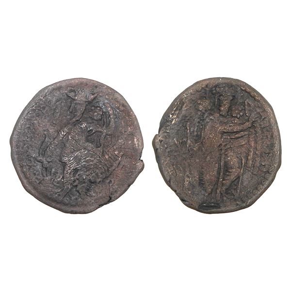India, Kushano-Sasanian Kingdom, Ardashir I (c.224–241 CE), Copper Unit – Very Rar