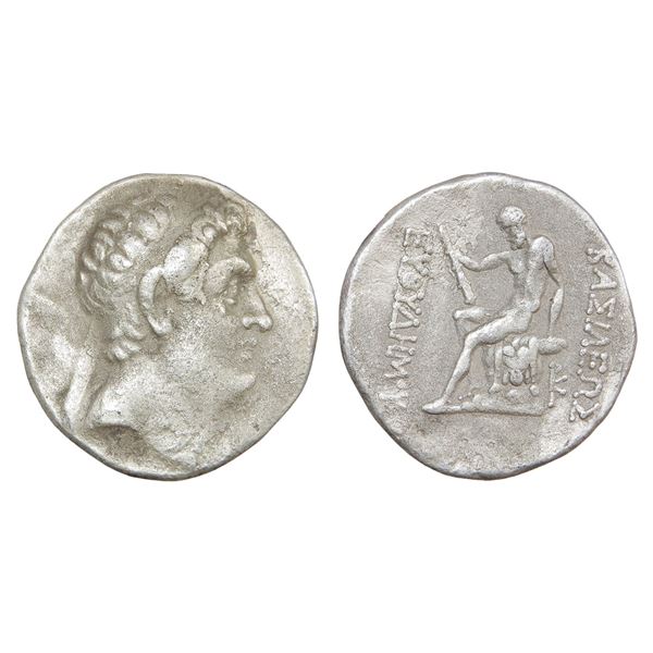 India, Indo-Greek, Euthydemos I (c.225–200 BC), Silver Tetradrachm – Rare