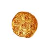 Image 1 : India, Hoysala Dynasty, Veera Ballala II, (c. 1173-1220CE), Gold Gadyana, 3.80grms, 9 Punches, 5x Na