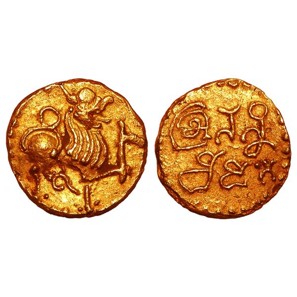 India, Rashtrakuta Govinda IV Gold Heavy Gadyana (c.930–935 CE) – Rare Commemorati