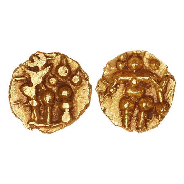India, Kadambas of Nagarakhanda Gold Fanam (c.400–600 CE) – Rare