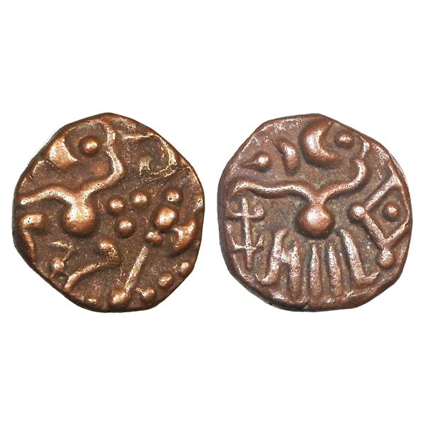 India, Venad Cheras, Jayasimhanad (c.1266–1267 CE), Copper Cash – Very Scarce