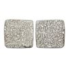 Image 1 : India, Delhi Sultanate, Qutb al-Din Mubarak (c.1316–1320 CE), Silver Square Tanka [x=#8211/