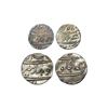 Image 1 : India, Mughal Empire, Aurangzeb (Surat Mint, c.1658–1707 CE), Silver Rupee & 1/2 Rupee, AH1