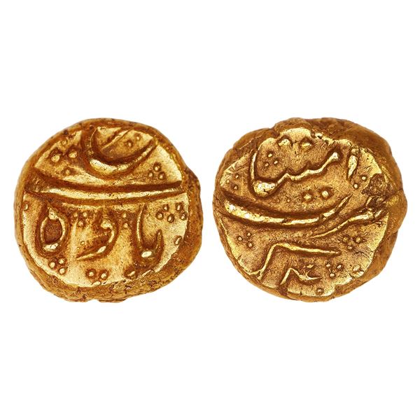 India, Mughal Farrukhsiyar Gold Pagoda – Imtiyazgarh (Adoni) Mint RY04, Extremely Rare