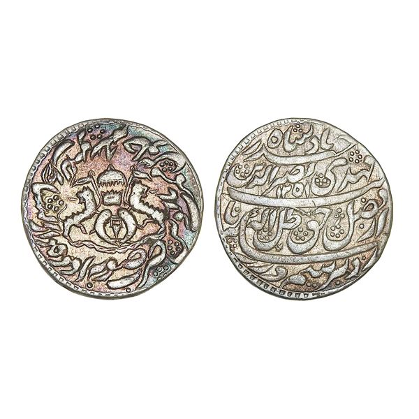 India, Awadh State Nasir ud-Din Haidar Silver Rupee – Extra Fine+, Very Rare