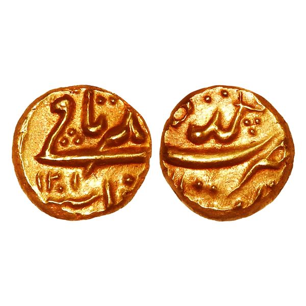 India, Hyderabad State Nizam Ali Khan Asaf Jah II Gold Pagoda AH1201 Imtiyazgarh Adoni Mint [x=#8211