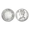 Image 1 : British India Victoria Queen Silver Rupee 1862 Calcutta Mint – Extra Fine, Rare
