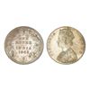 Image 1 : British India Victoria Queen Silver Rupee 1862 Bombay Mint – Very Fine+, Rare