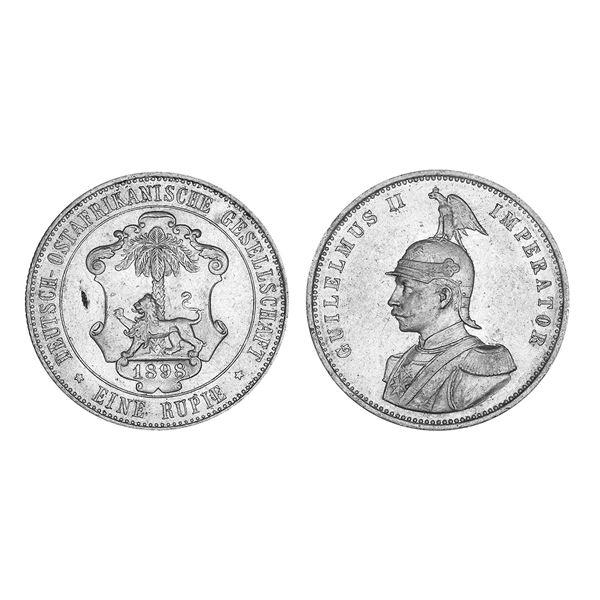 German East Africa William II Silver Rupee 1898 – Uncirculated, Rare