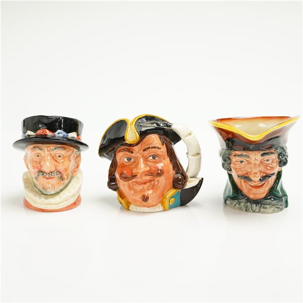 3pc Royal Doulton Small Character Jugs