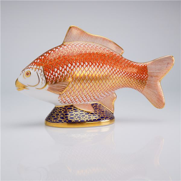 Royal Crown Derby Golden Carp Paperweight