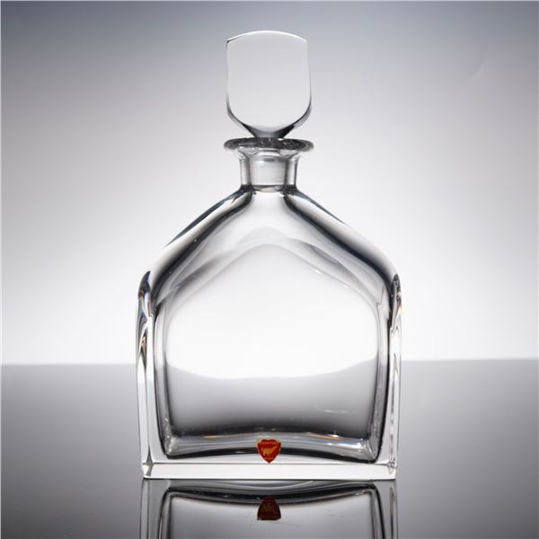 Orrefors Modernist Heavy Crystal Decanter and Stopper