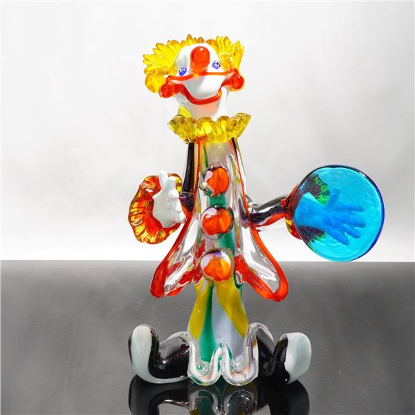 Murano Italian Art Glass Clown Figure