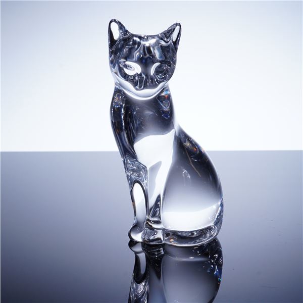 Lenox Sitting Cat Crystal Figurine