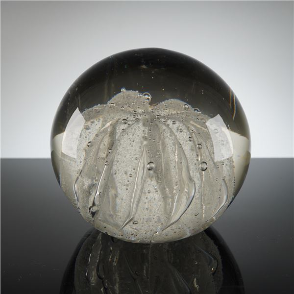 Kaiser Krystal Paperweight Sphere with Controlled Bubbles